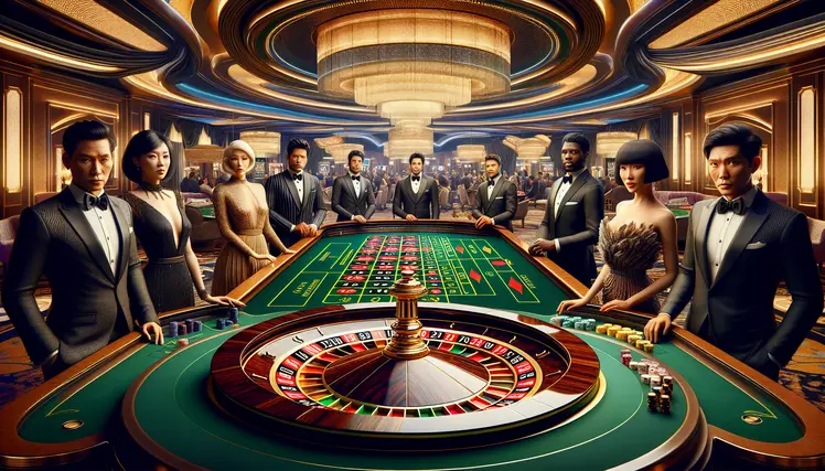 Bàn quay Roulette trong casino