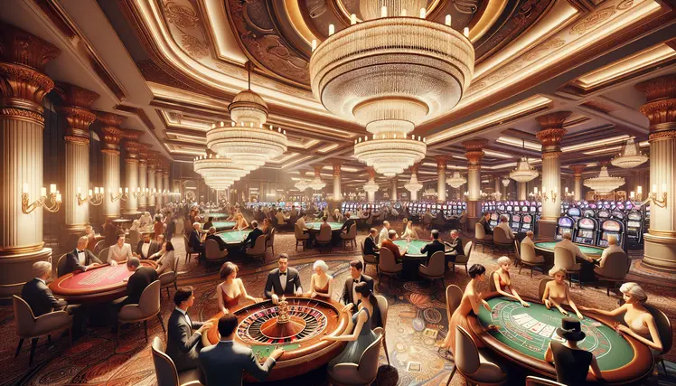 Khung cảnh bên trong Casino THABET