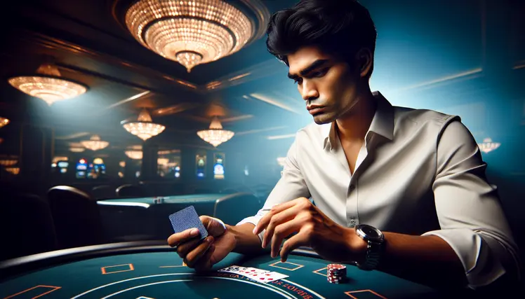 Người chơi đang đếm bài trong Blackjack
